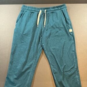 Vuori Performance Jogger Teal Blue Green Drawstring Lounge Pants Size XS